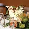 Hummingbird PLACE CARDS Wedding Cocktail Glass Name Cards, Drink Tags Bridal shower, Pool, Garden Party